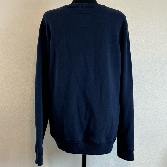 Hollister Women’s LOGO GRAPHIC CREWNECK SOFT SWEATSHIRT NAVY BLUE SIZE LARGE Y2K - Picture 4 of 6